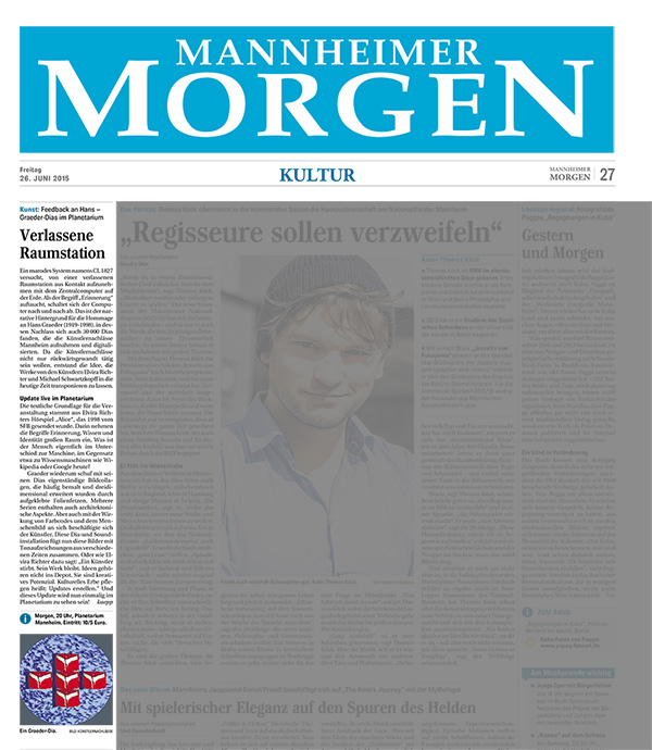 MM vom 26.6.2015
MM vom 26.6.2015